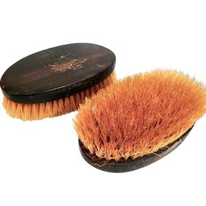 Antique Vintage Men's Wooden Clothing Brush Set Natural‎ Bristles Men's Gift